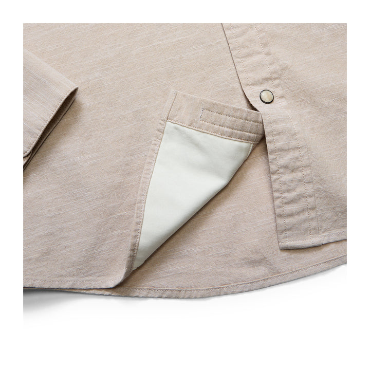 Howler Bros Crosscut Deluxe LS Shirt Parrot Patrol: Dune Chambray