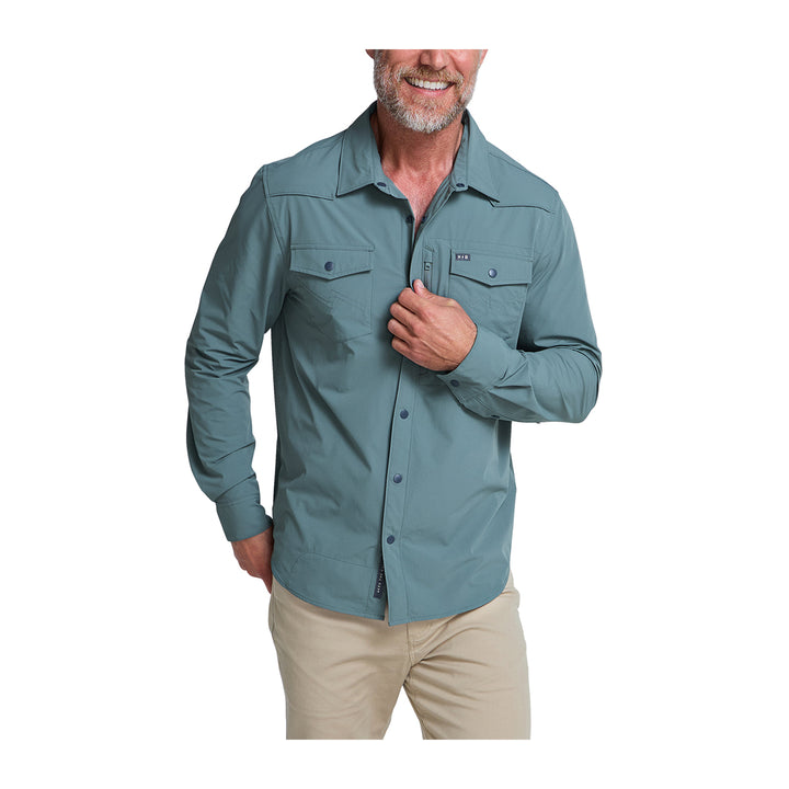 Howler Bros Emerger Tech LS Shirt Storm Sea