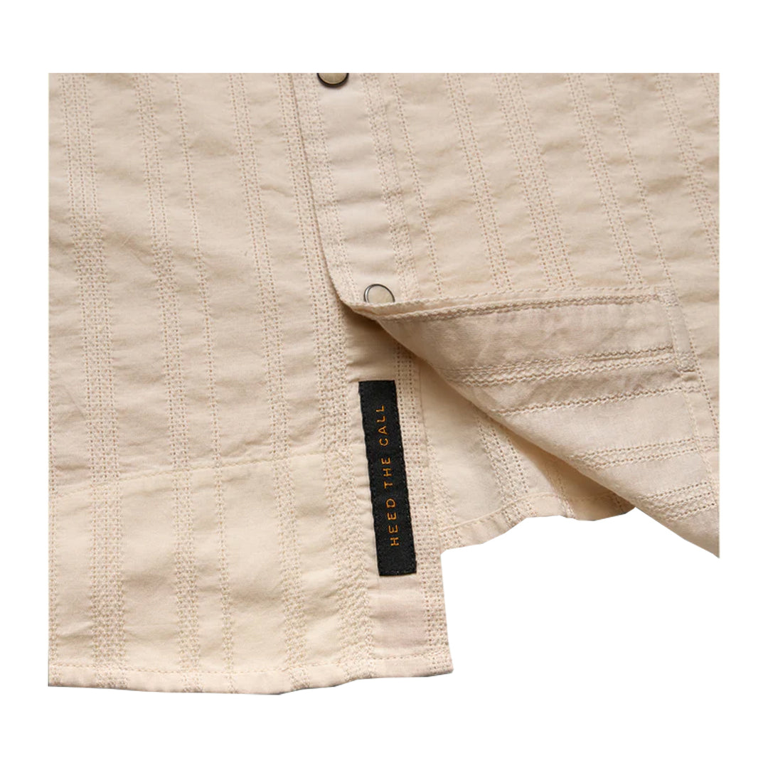 Howler Bros H Bar B Snapshirt - Eyelet Stripe : Off White