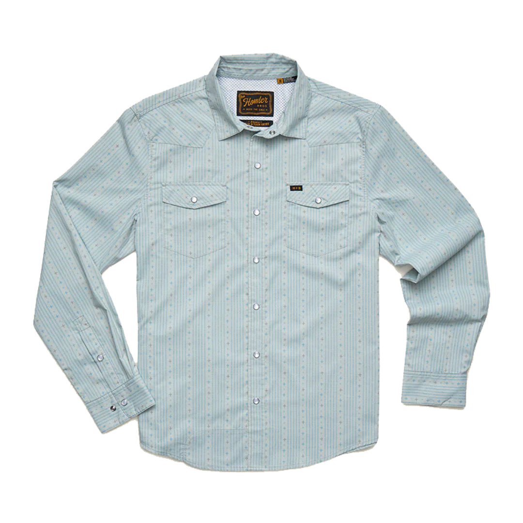 Howler Bros H Bar B Tech Longsleeve - Supernova Stripe : Ash Blue
