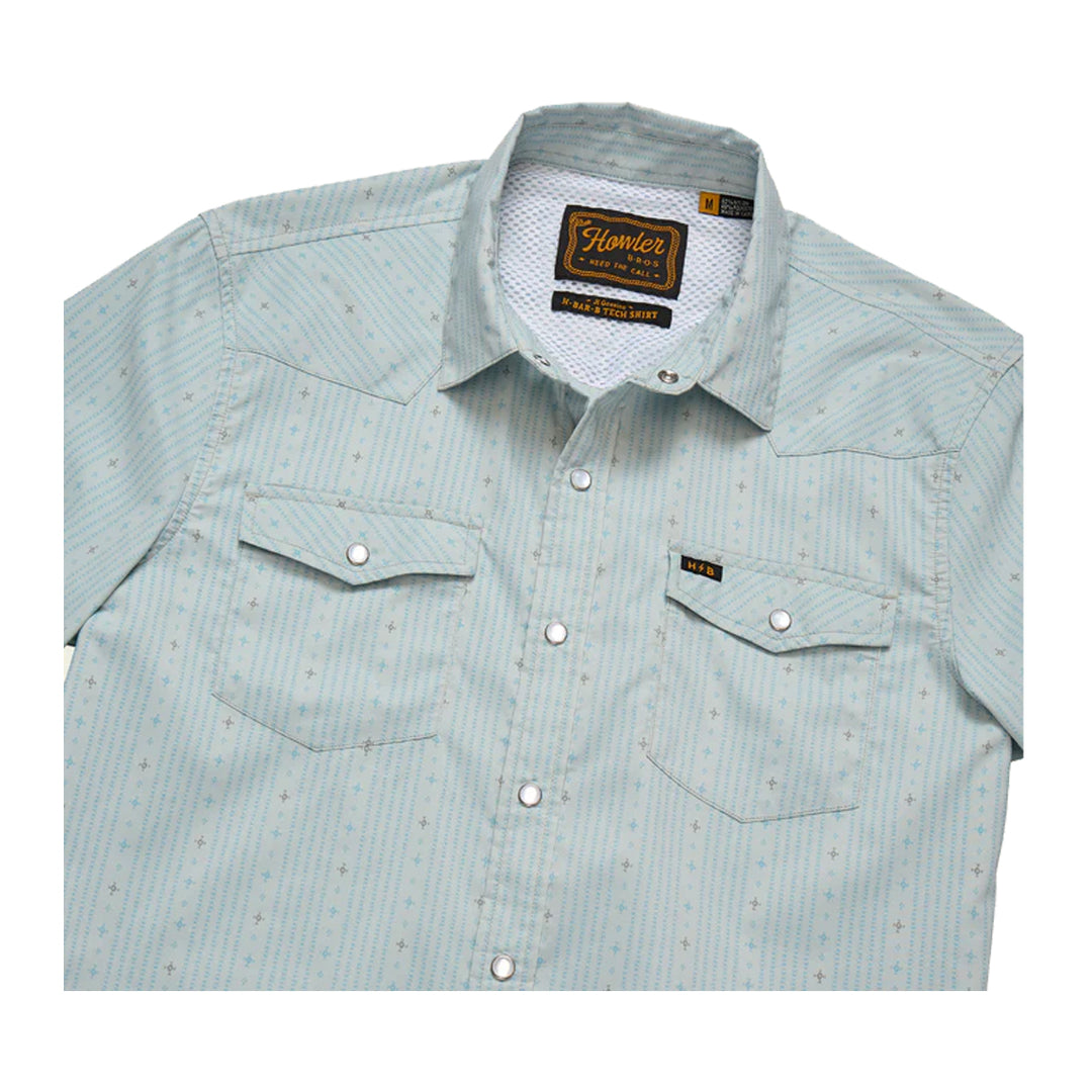 Howler Bros H Bar B Tech Longsleeve - Supernova Stripe : Ash Blue