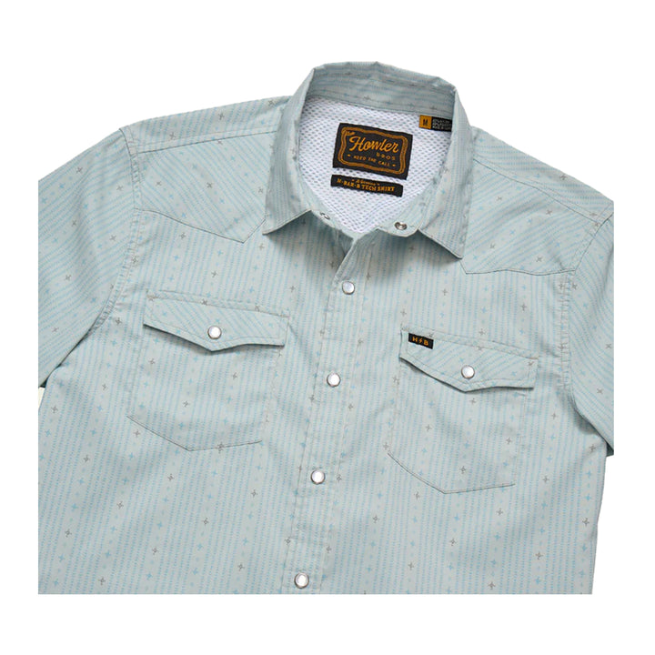Howler Bros H Bar B Tech Longsleeve - Supernova Stripe : Ash Blue