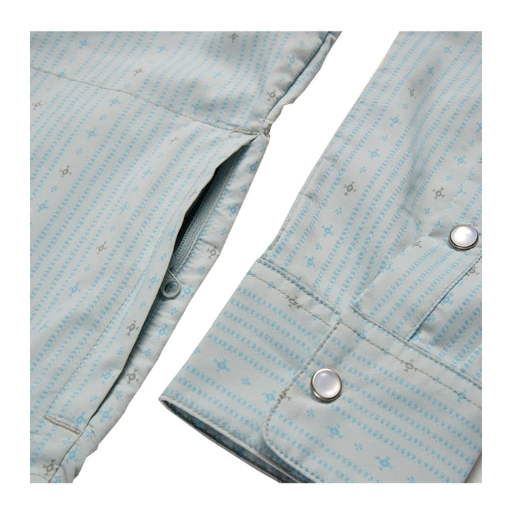 Howler Bros H Bar B Tech Longsleeve - Supernova Stripe : Ash Blue