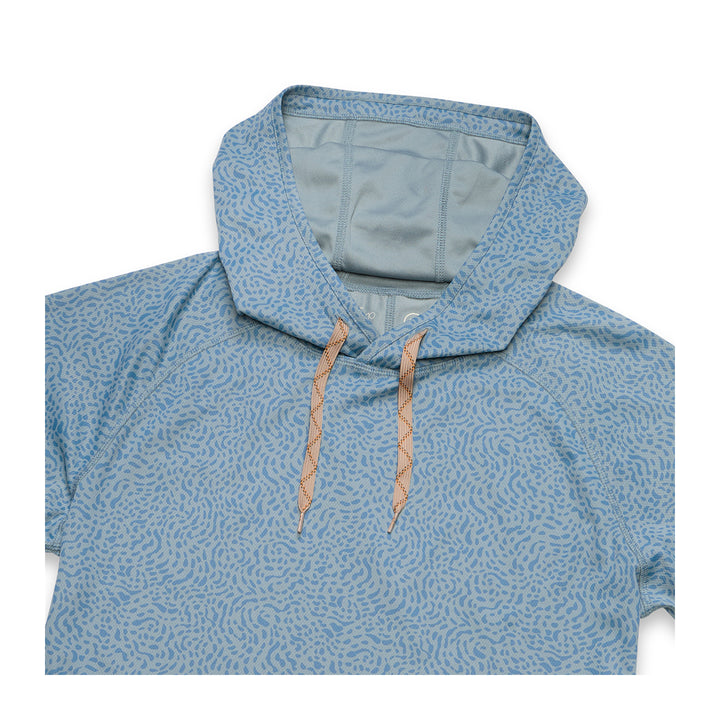 Howler Bros Loggerhead Hoodie Pond Patterns: Iron Blue