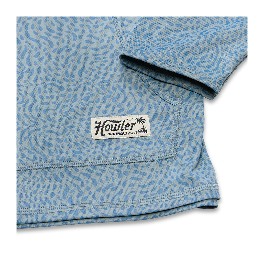 Howler Bros Loggerhead Hoodie Pond Patterns: Iron Blue