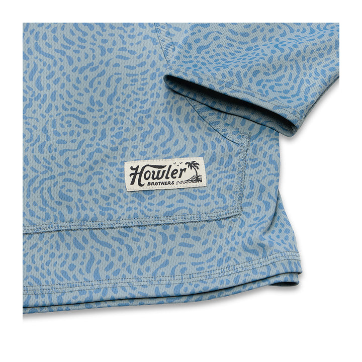 Howler Bros Loggerhead Hoodie Pond Patterns: Iron Blue