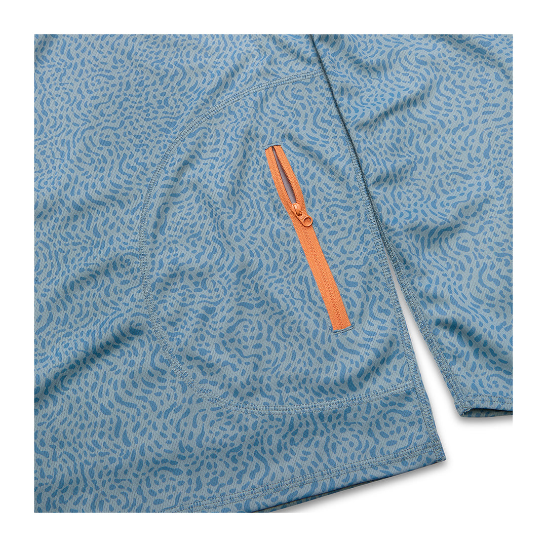 Howler Bros Loggerhead Hoodie Pond Patterns: Iron Blue