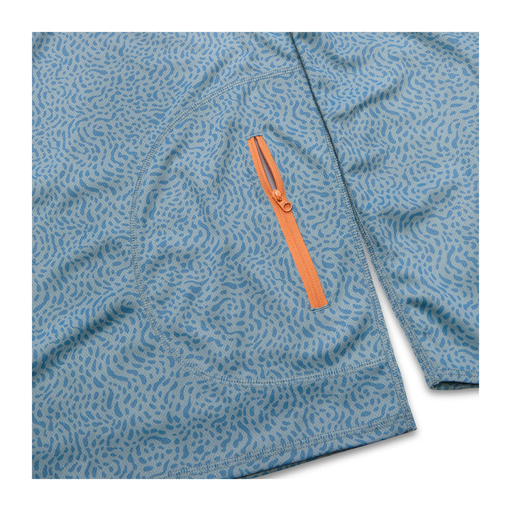 Howler Bros Loggerhead Hoodie Pond Patterns: Iron Blue