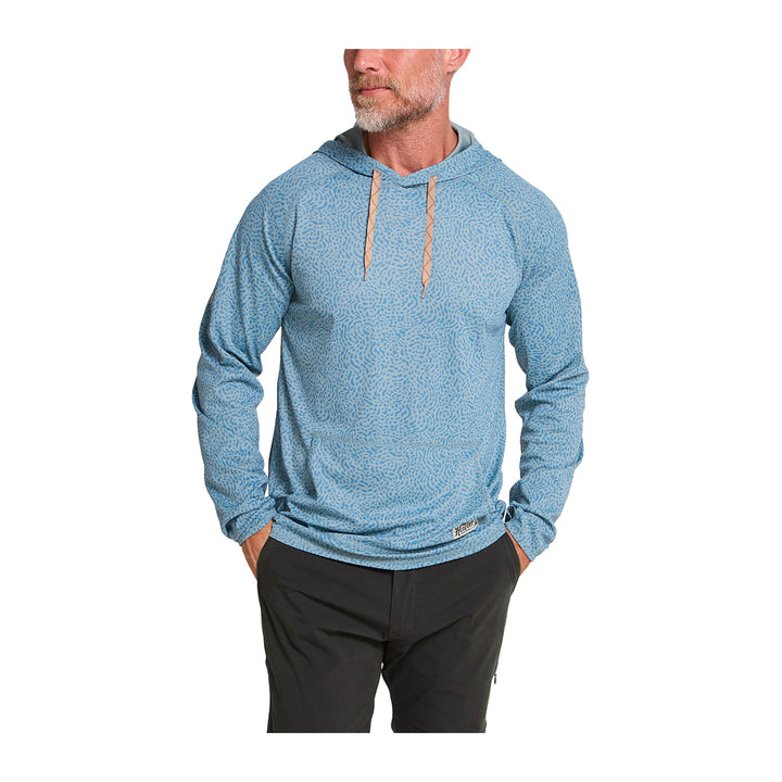 Howler Bros Loggerhead Hoodie Pond Patterns: Iron Blue