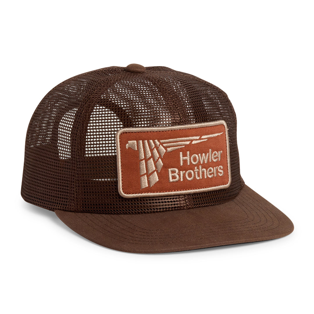 Howler Bros Unstructured Snapback Hat Feedstore: Parrot Patrol: Brown