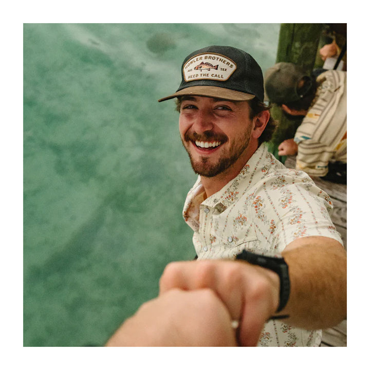 Howler Bros Unstructured Snapback Hats - Feedstore : Redfish : Brown / Grey