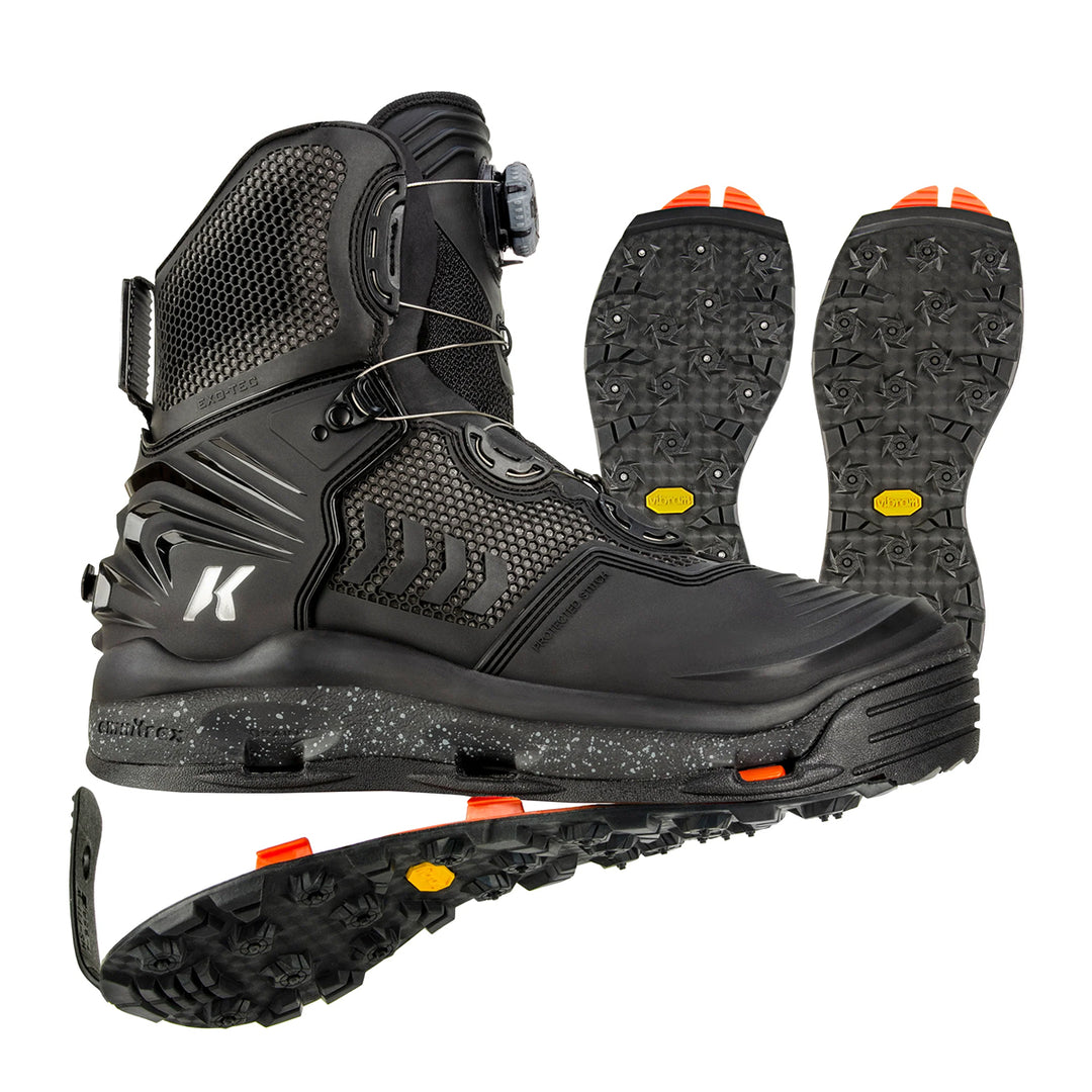 Korkers River Ops BOA Wading Boot Vibram/Studded Vibram