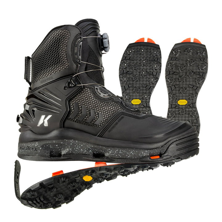Korkers River Ops BOA Wading Boot Vibram/Studded Vibram