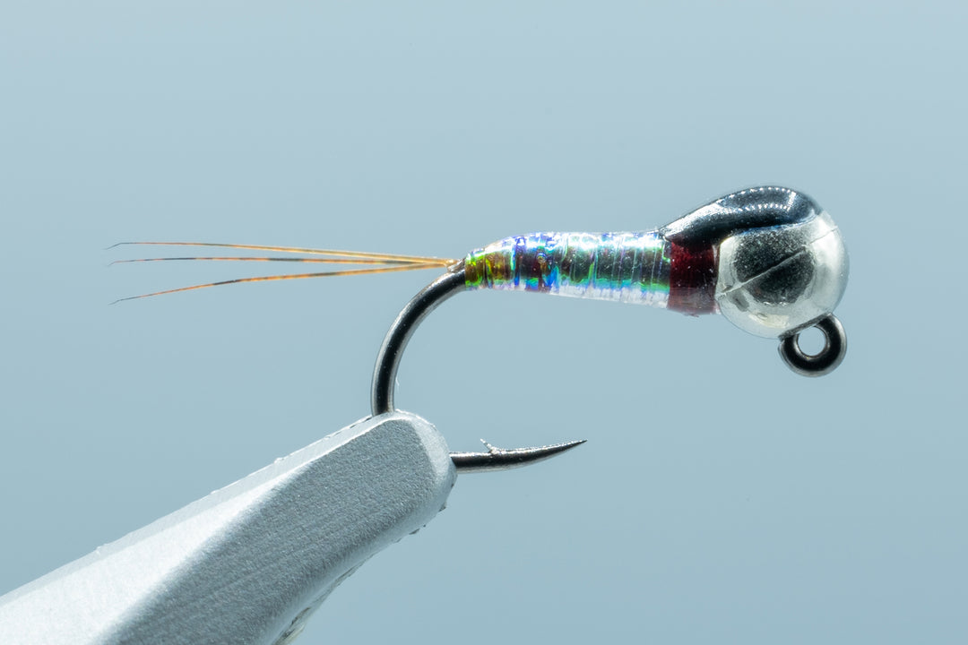 Jig Lucent Tag Perdigon Pearl/Fl. Orange Ass #18 (2.8mm)