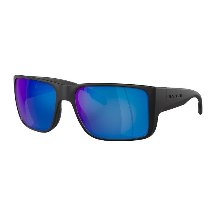 Native Badlands Matte Black Blue Mirror Polarized