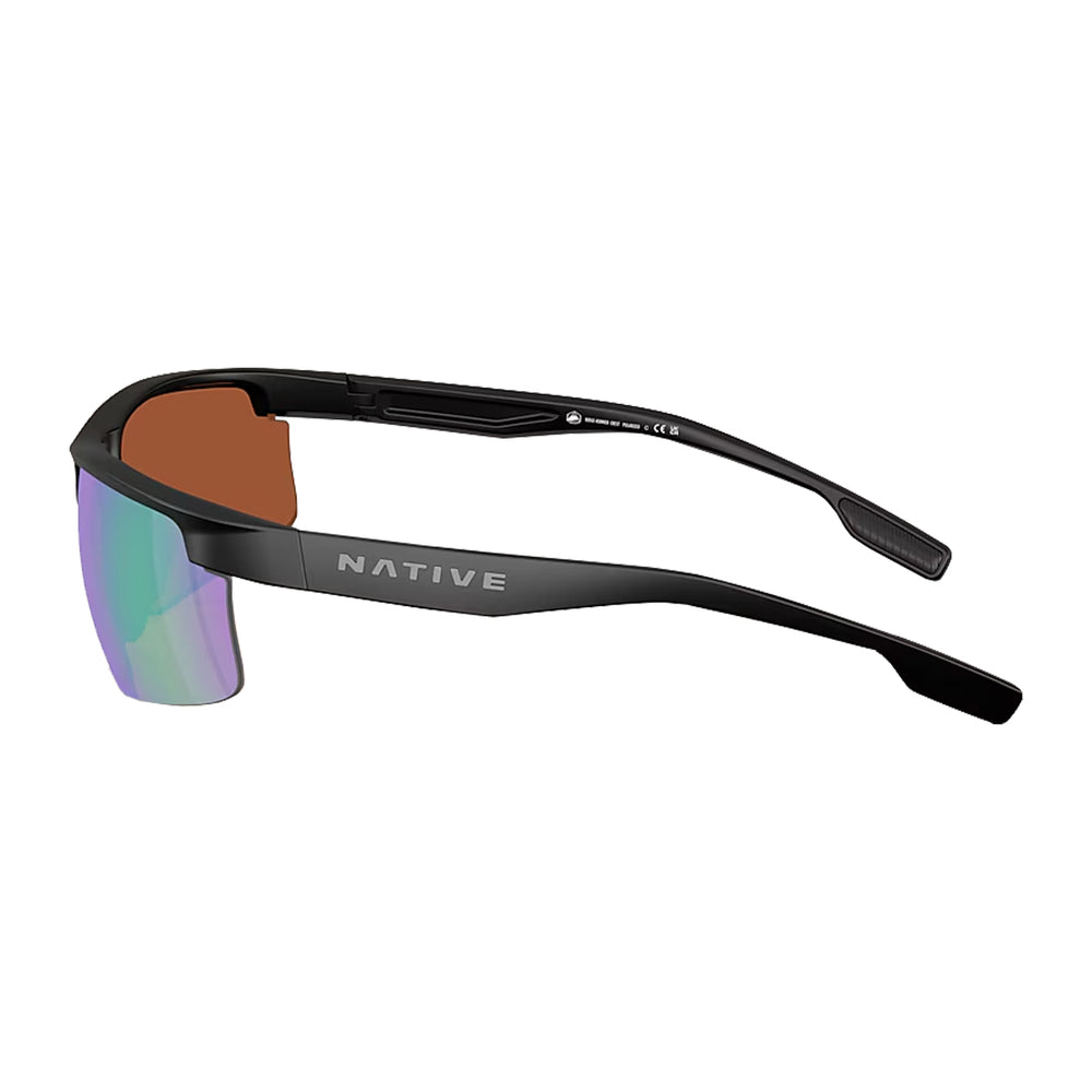 Native Ridge-Runner Crest Matte Black Green Mirror Polarized