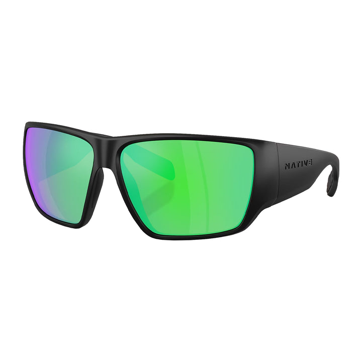 Native Sightcaster II Matte Black Green Mirror Polarized
