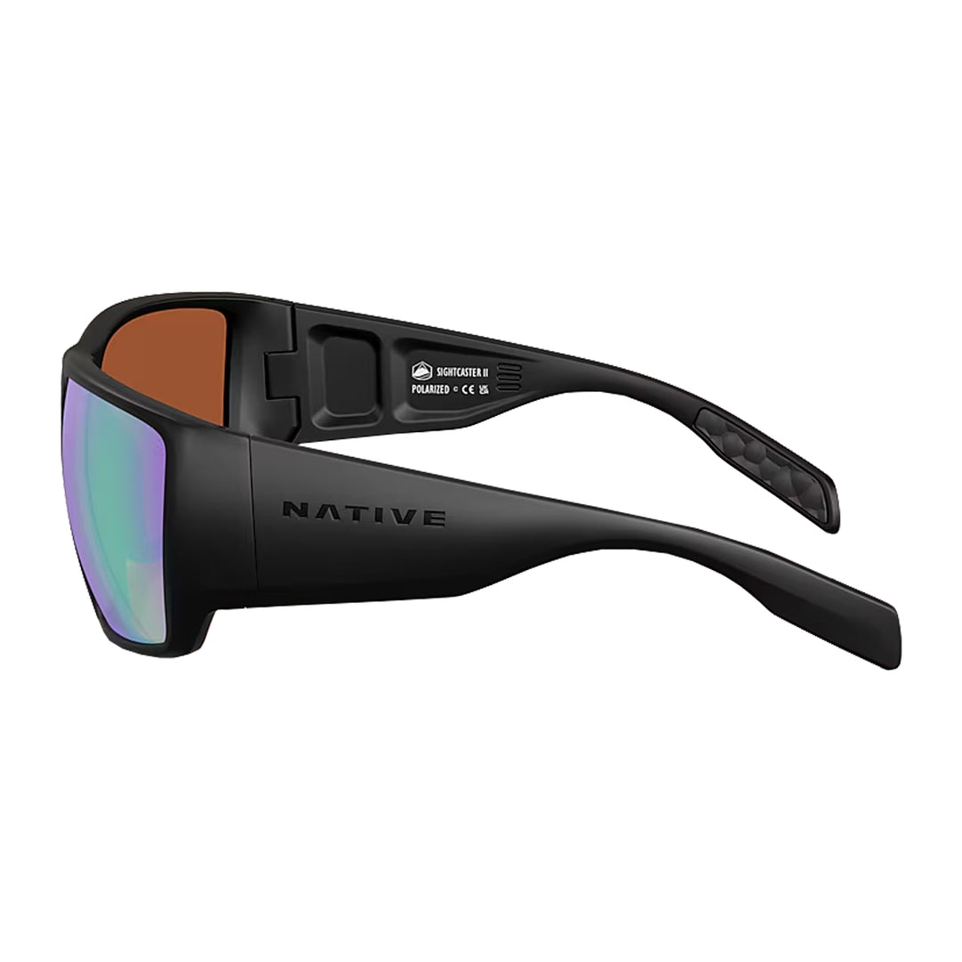 Native Sightcaster II Matte Black Green Mirror Polarized