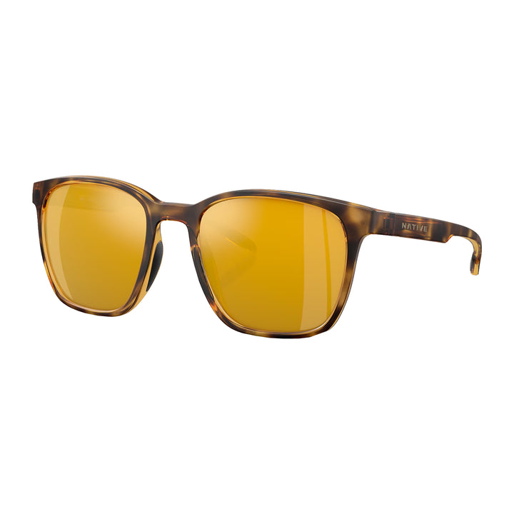 Native Targhee Square Matte Tortoise Bronze Mirror Polarized