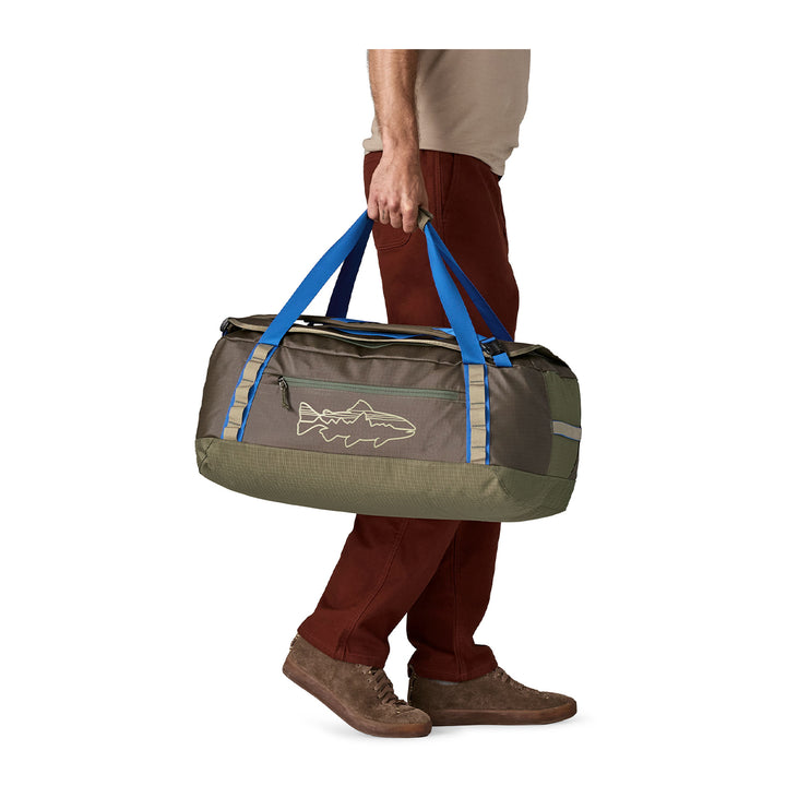 Patagonia Black Hole Duffel 55L Basin Green w/Fitz Roy Trout