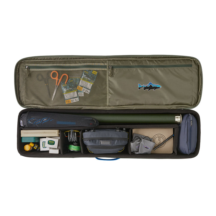Patagonia Black Hole Rod Case Basin Green w/Fitz Roy Trout