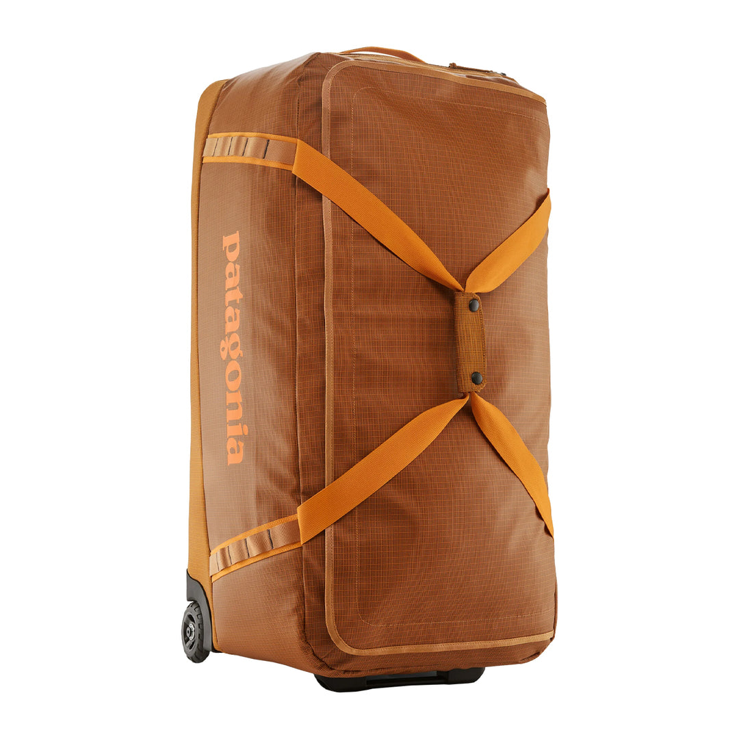 black hole patagonia 100l Wheeled Duffel 100 Liter Cinnamon Brown Item Color:Pigeon Blue - PGBE Dickies Pastel Color Tie categories_Rigid MOLLE Panels (RIP-M) offering a volume of