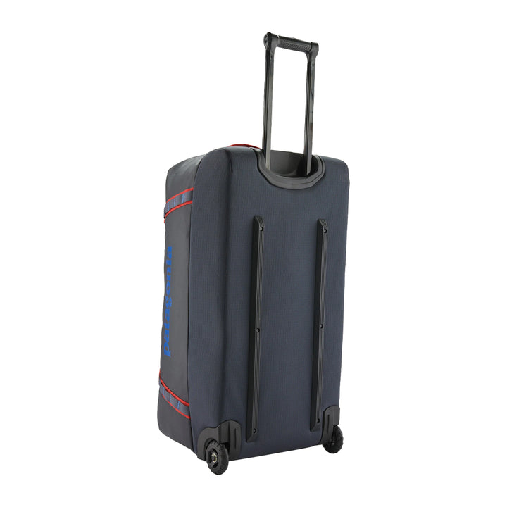 Patagonia Black Hole Wheeled Duffel 100L Smolder Blue w/Amanita Red