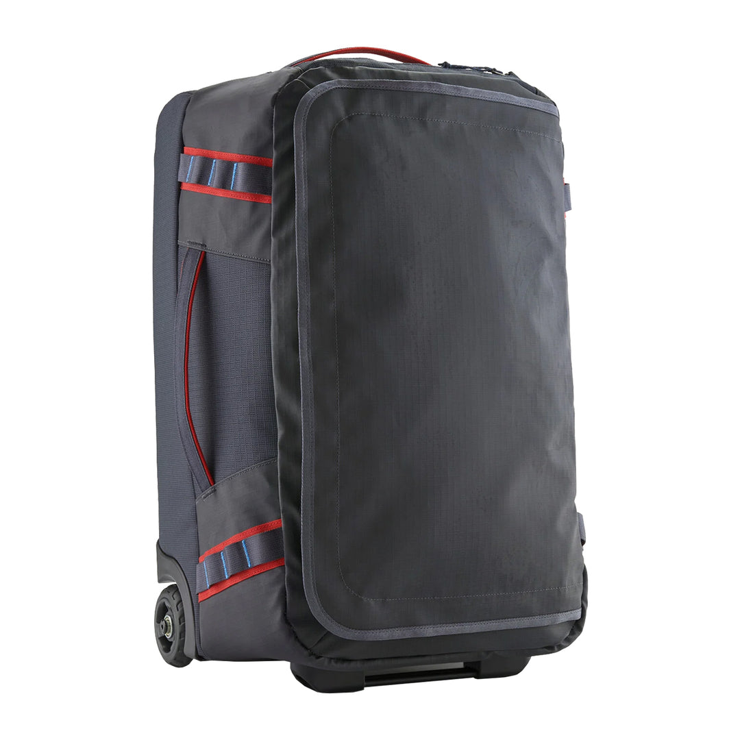 Patagonia Black Hole Wheeled Duffel 40L Smolder Blue w/Amanita Red