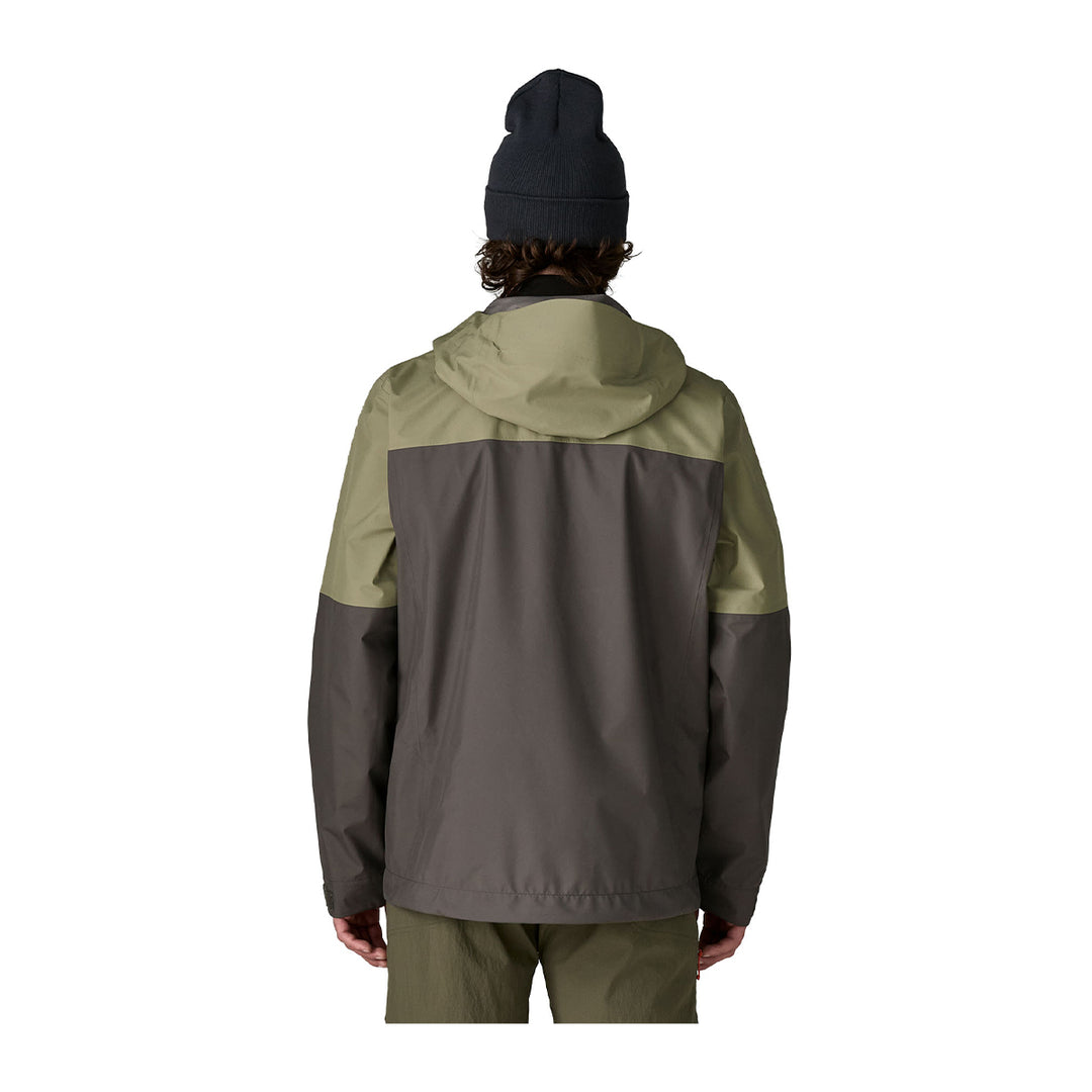 Patagonia Boulder Fork Rain Jacket Forge Grey w/River Rock Green