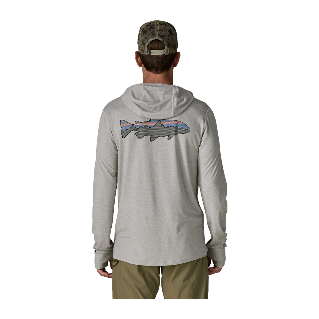 Patagonia Cap Cool Sun Hoody - Fitz Roy Trout Crisp Grey - Salt Grey X-Dye