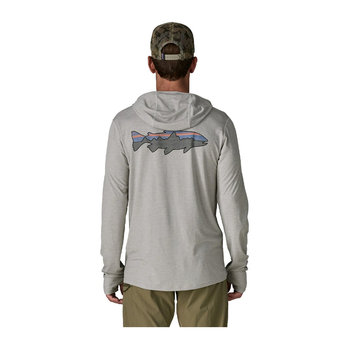 Patagonia Cap Cool Sun Hoody - Fitz Roy Trout Crisp Grey - Salt Grey X-Dye