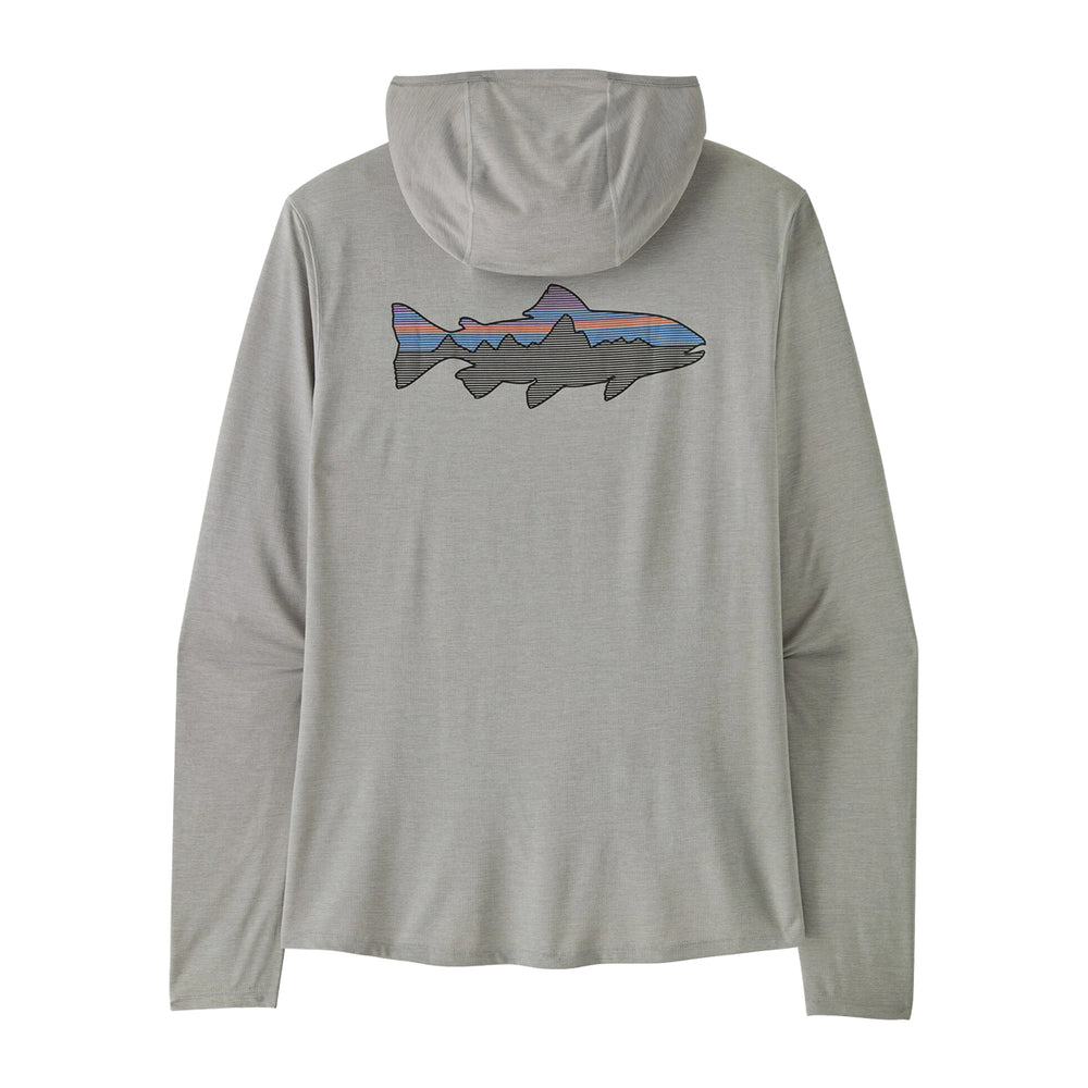 Patagonia Cap Cool Sun Hoody - Fitz Roy Trout Crisp Grey - Salt Grey X-Dye