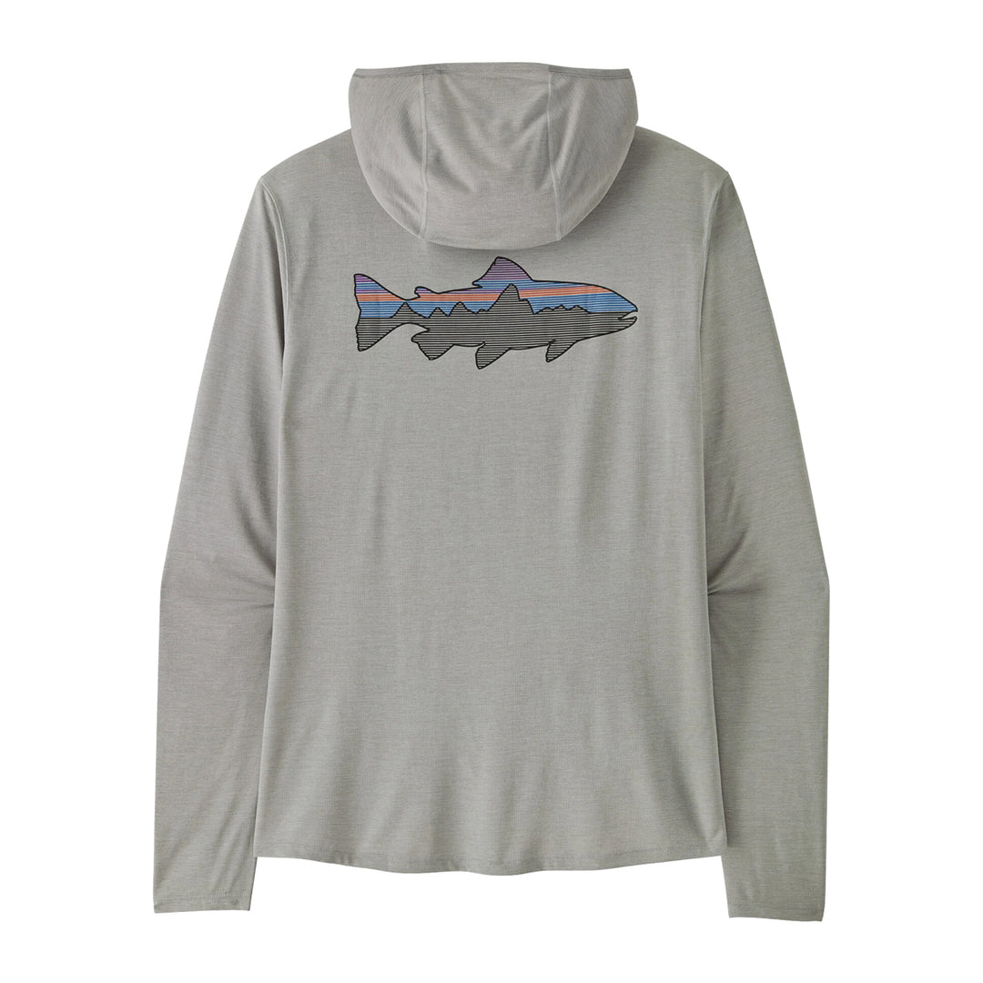 Patagonia Cap Cool Sun Hoody - Fitz Roy Trout Crisp Grey - Salt Grey X-Dye
