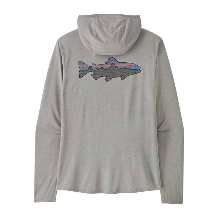 Patagonia Cap Cool Sun Hoody - Fitz Roy Trout Crisp Grey - Salt Grey X-Dye