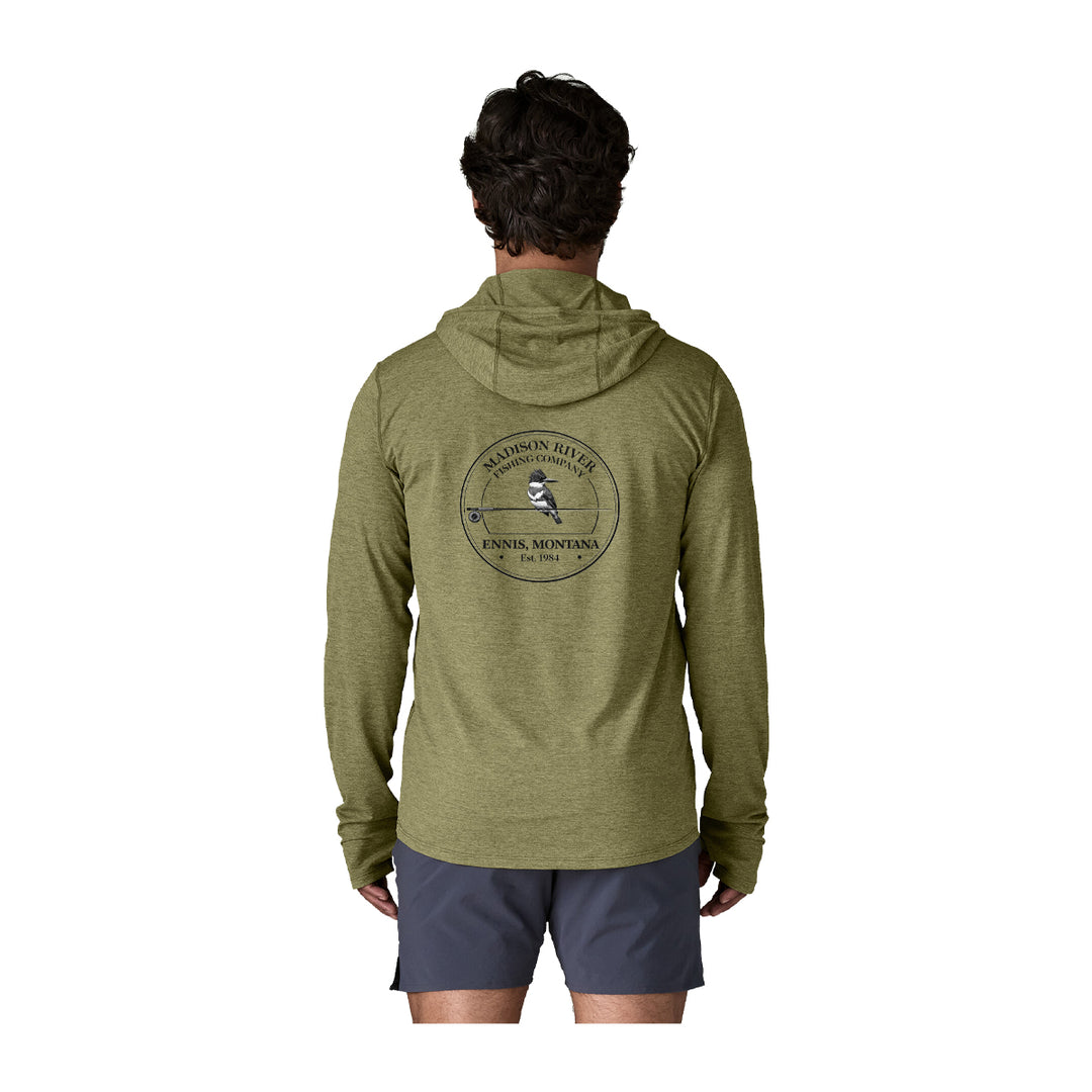 Patagonia MRFC Logo Cap Cool Sun Hoody - Cloud Crag Crest Caper Green - Buckhorn Green X-Dye