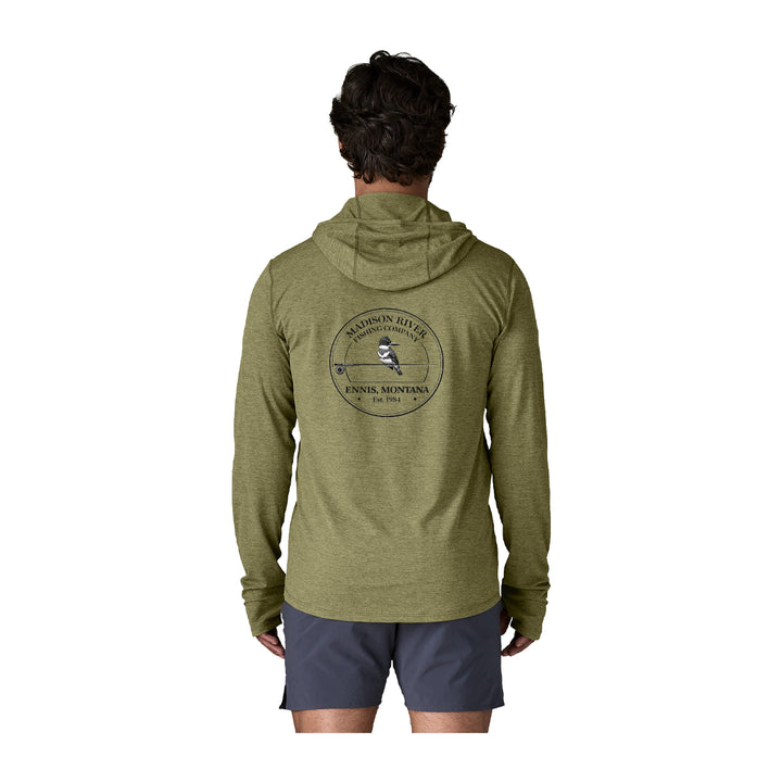 Patagonia MRFC Logo Cap Cool Sun Hoody - Cloud Crag Crest Caper Green - Buckhorn Green X-Dye