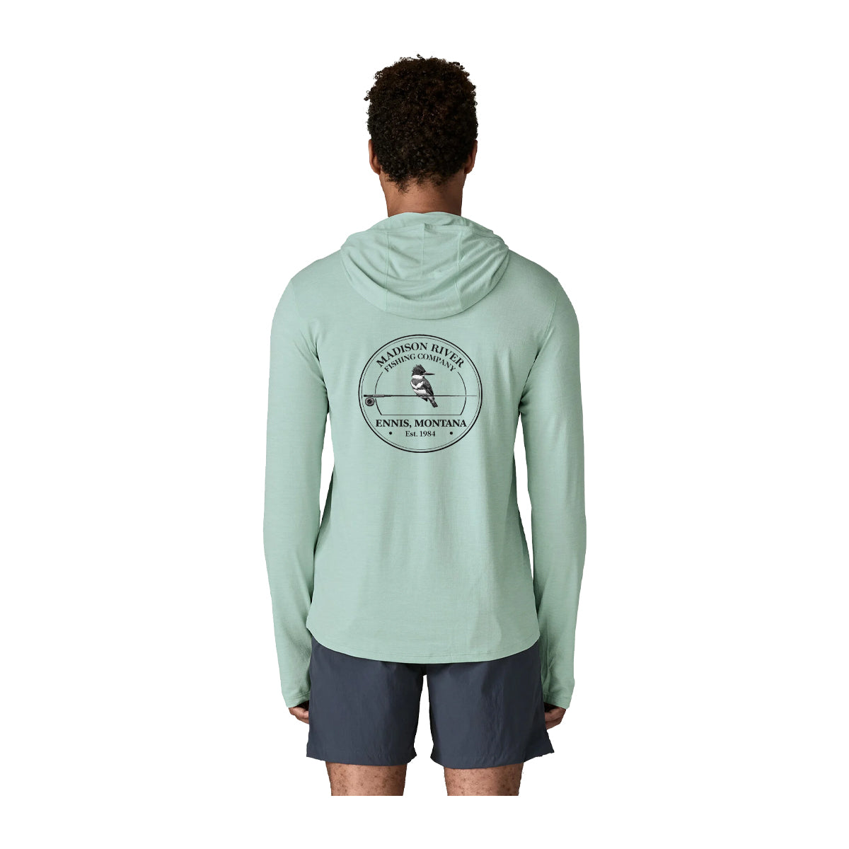 Patagonia MRFC Logo Cap Cool Sun Hoody Thermal Blue - Thin Ice X