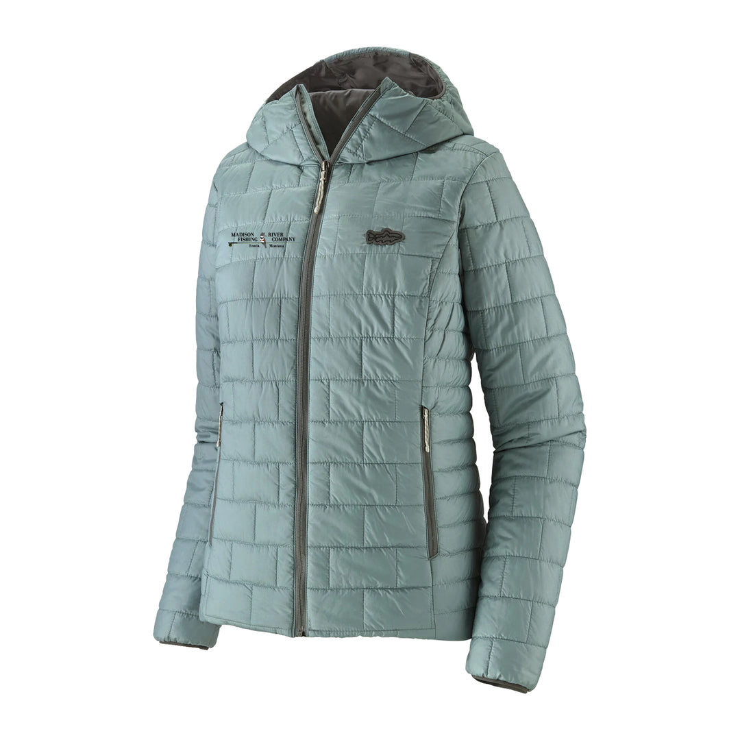 Patagonia MRFC Logo Women's Nano Puff Fitz Roy Trout Hoody Thermal Blue