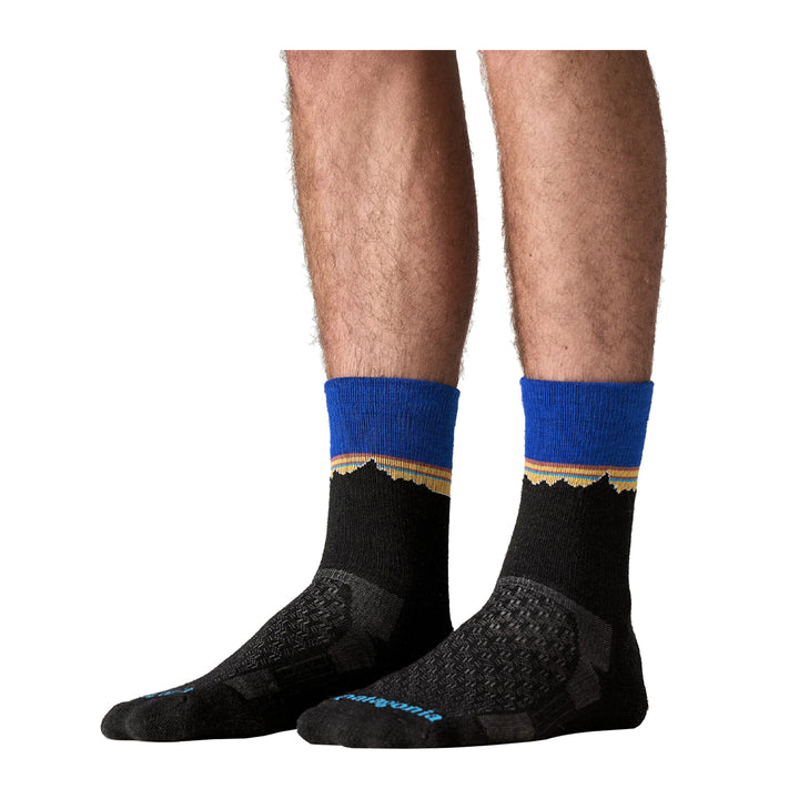 Patagonia Merino Wool Blend Crew Socks Classic Fitz Roy: Viking Blue