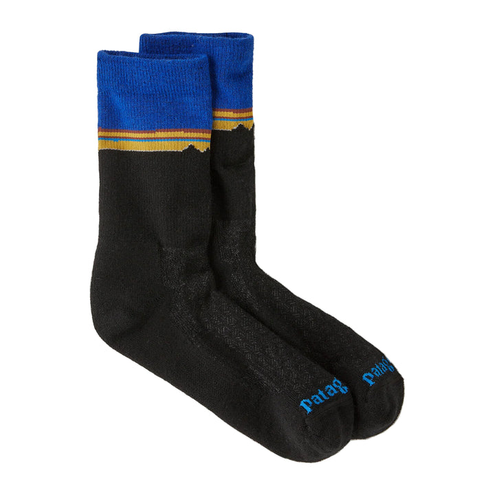 Patagonia Merino Wool Blend Crew Socks Classic Fitz Roy: Viking Blue