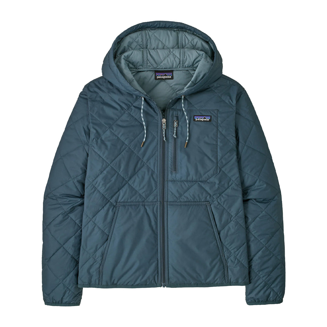 Patagonia Womens Diamond Quilted Bomber Hoody Summit Blue