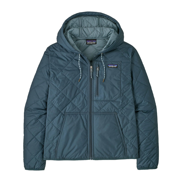 Patagonia Womens Diamond Quilted Bomber Hoody Summit Blue