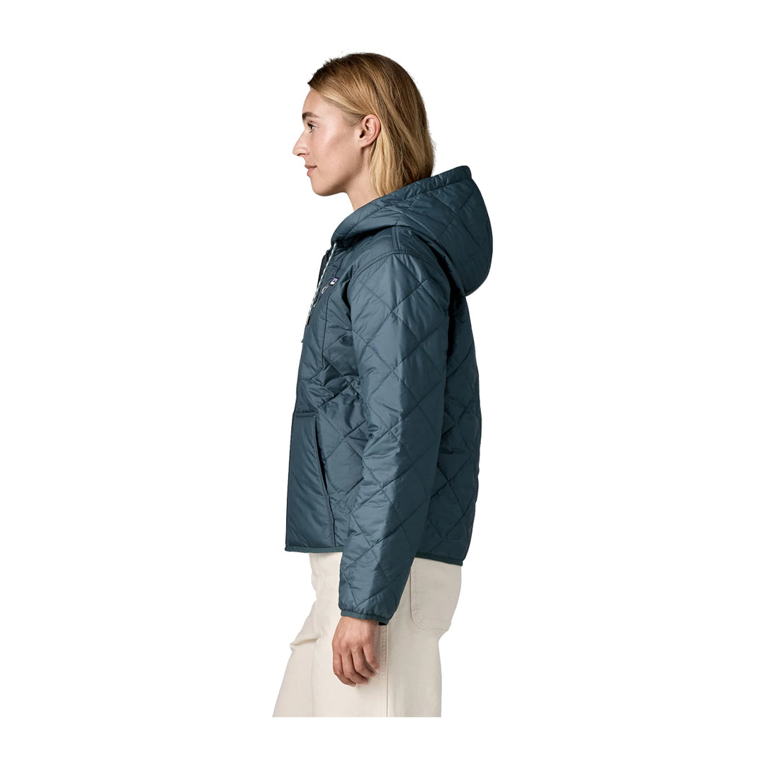 Patagonia Womens Diamond Quilted Bomber Hoody Summit Blue