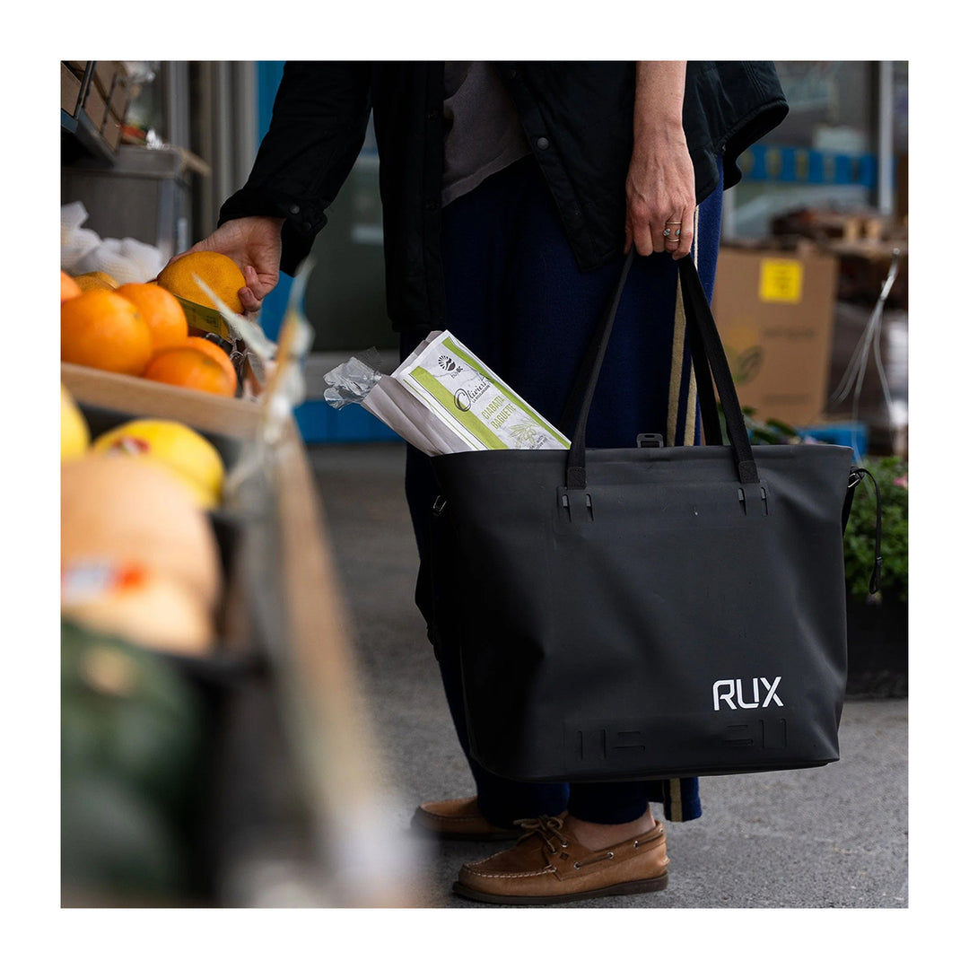 RUX Waterproof Tote Bag 30L Black
