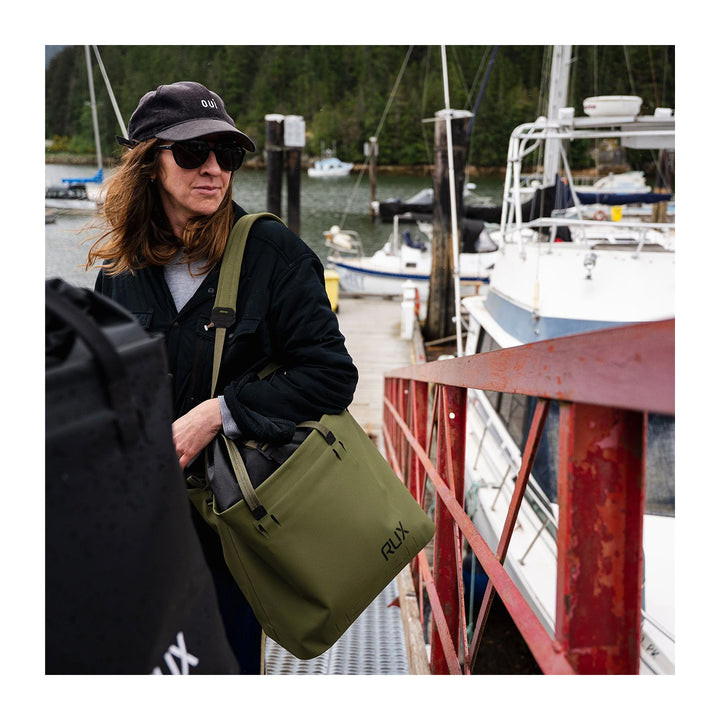RUX Waterproof Tote Bag 30L Green