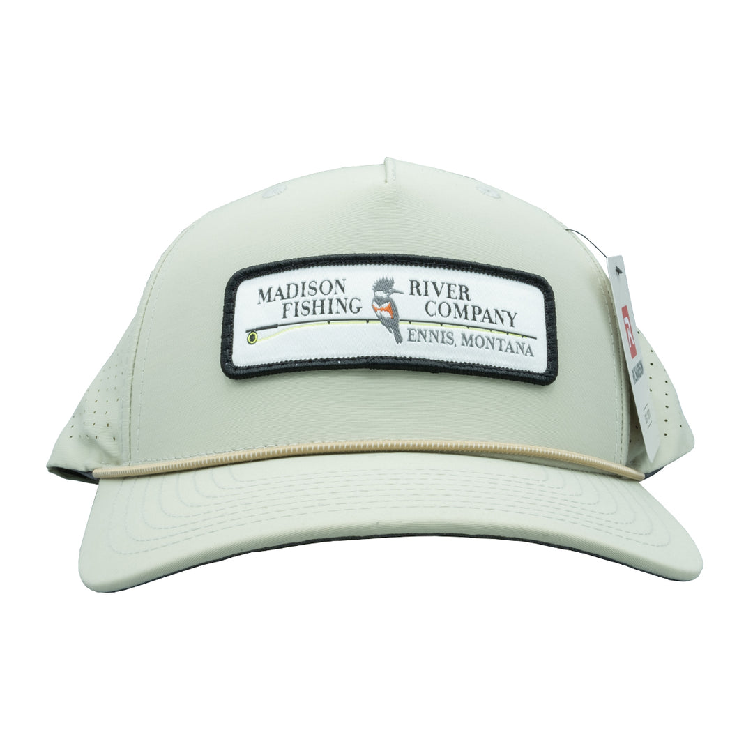 Richardson MRFC Logo 355 Performance Hat Oat Milk/Elmwood Logo Patch