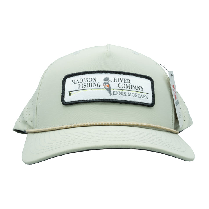Richardson MRFC Logo 355 Performance Hat Oat Milk/Elmwood Logo Patch