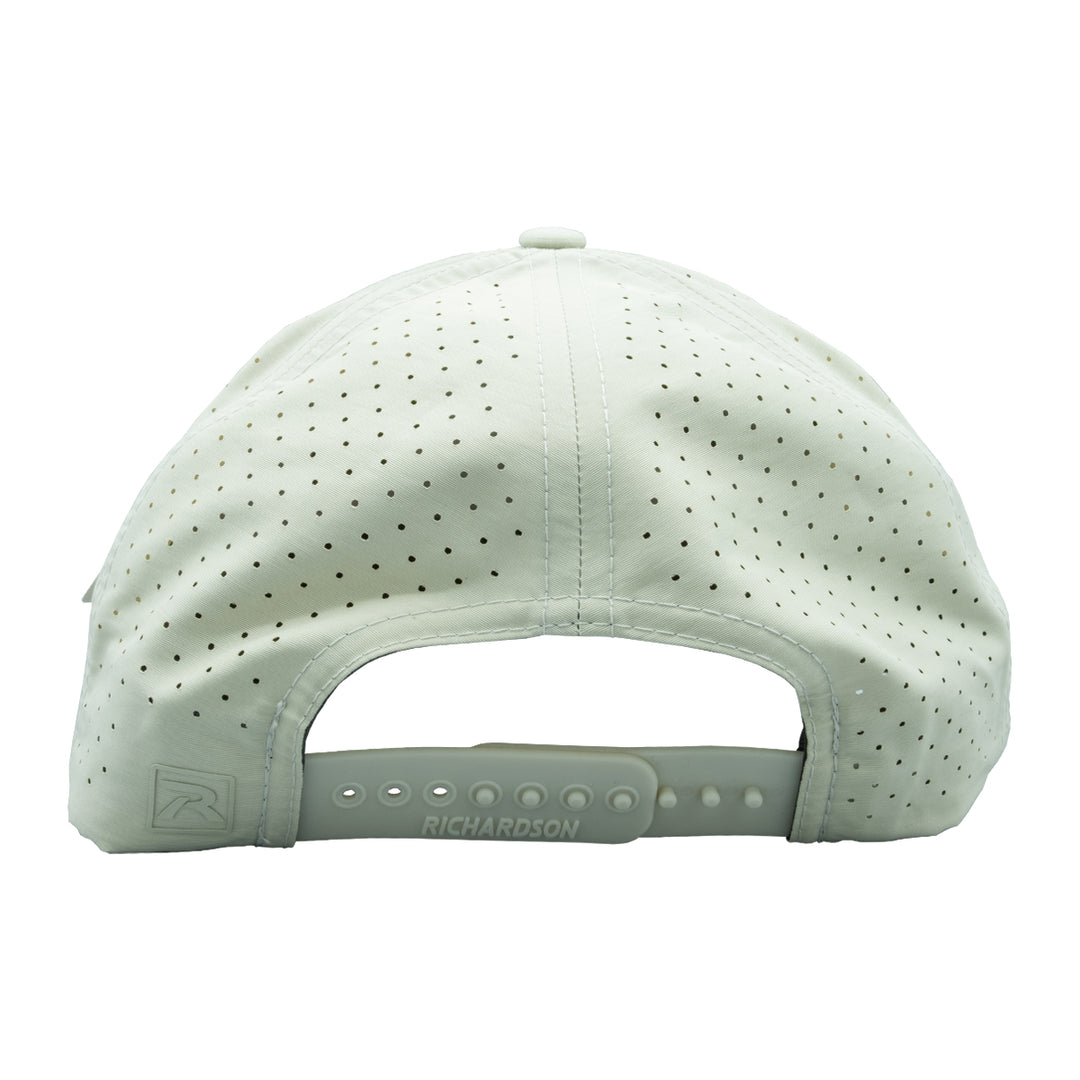 Richardson MRFC Logo 355 Performance Hat Oat Milk/Elmwood Logo Patch