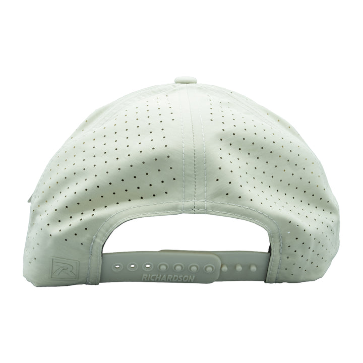 Richardson MRFC Logo 355 Performance Hat Oat Milk/Elmwood Logo Patch