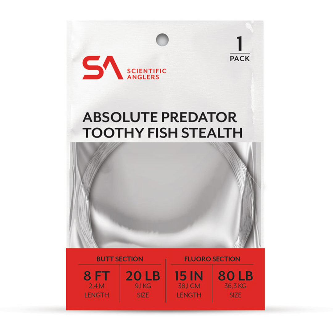 Scientific Anglers Absolute Predator Toothy Fish Stealth Leader 8' 1-Pack